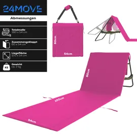 24move Campingliege 2er Set Rosa