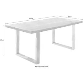 Home Affaire »New York«, Balkeneiche massiv mit ausdrucksstarker Holzoptik