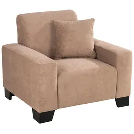 A.Z. Iwaniccy Iwaniccy Fernsehsessel JULIA, Greige - Webstoff - mit Kissen