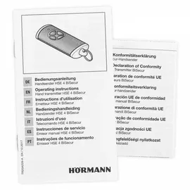 Hörmann Handsender HSE4 868-BS Hochglanz Chrom schwarz Fernbedienung -