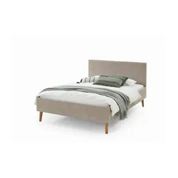 Polsterbett  Swansea , beige , Maße (cm): B: 146 H: 100