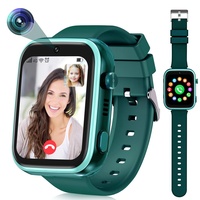 (Grün)Kinder-Smartwatch 4G mit GPS und Telefon, Smartwatch Kinder mit WLAN-Videoanruf-Kamera SOS, IP67 Wasserdichte Kinder-Smartwatch mit GPS-...