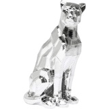 Kare Deko Figur Sitting Cat Rivet Chrome, 82cm