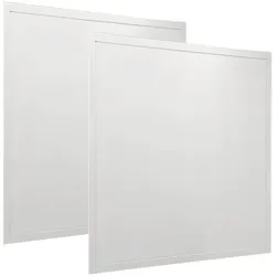 2x LED Einbau Leuchte Decken Lampe Arbeits Zimmer ALU Panel Büro Beleuchtung