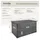 Tectake tectake® Auflagenbox, mit Aluminiumgestell und Rattangeflecht, komfortable Hubautomatik, 145 x 82,5 x 79,5 cm