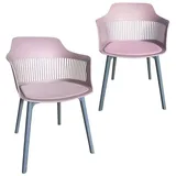Trisens moderner Gartenstuhl in eleganter Optik - bequeme Esszimmerstühle pflegeleichte Terrassenmöbel für den Außen- und Innenbereich