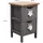 Mobili Rebecca Nachtschrank Rebecca 25 x 41 x 41 cm Grau