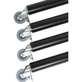 MS Beschläge Möbelfuß 4er Set 710 mm Schwarz