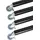 MS Beschläge Möbelfuß 4er Set 710 mm Schwarz