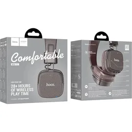 HOCO Kabellose Kopfhörer in Braun On-Ear Kopfhörer 250 mAh, Bluetooth V5.4