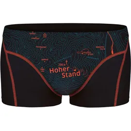 Ein schöner Fleck Erde Boxershorts Schwarz / Türkis / Orange L 2er Pack