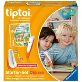 Ravensburger - tiptoi Starter Set Deluxe – Player + Ladestation + Buch Mein Bild der Wörter Die Tiere – elektronisches Lernspiel, ohne Display – ab 3 Jahren, Französische Version