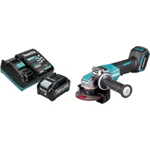 Makita GA 047 GM101 Akku Winkelschleifer 40 V max. 125 mm X-LOCK Brushless + 1x Akku 4,0 Ah + Ladegerät