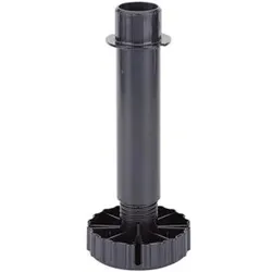 Hettich Möbel-Sockelverstellfuß 50mm, Durchmesser 78mm Korrekt 44747 Kunststoff schwarz