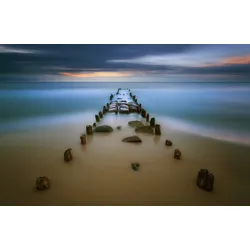 Fototapete PAPERMOON "Photo-Art KRZYSZTOF BROWKO, BALTISCH", bunt, B:5,00m L:2,80m, Vlies, Tapeten