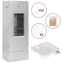 vidaXL Räucherofen mit Kaltrauchgenerator 44,5 x 29 x 110 cm Verzinkter Stahl V3200762