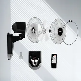 Duronic FN55 40,6 cm Wandventilator Schwarz