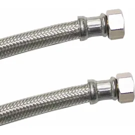 KLASEBO® Panzerschlauch 3 4 Zoll, Dvgw, Edelstahlumflechtung, Flexibel