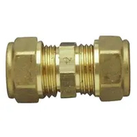 CORNAT TEC583480 Messing Verschraubung, 22 mm, doppelt