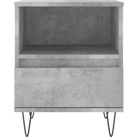 vidaXL Nachttische 2 Stk. Betongrau 40x35x50 cm Holzwerkstoff