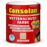 Consolan Wetterschutzfarbe Sandgelb 2,5 l