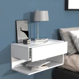 VCM Nachtschrank Usal 60 x 32 x 30 cm Weiß