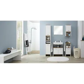 Möbel Kraft Unterschrank 33 x 81,5 x 28 cm Weiß