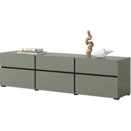 INOSIGN Lowboard »Cross, moderne grifflose TV-Kommode,3 Klappen/3 Schubkästen«, Breite 180 cm, TV-Schrank mit viel Stauraum, TV-Board