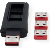 Exsys EX-1114-R - USB-Portblocker - Rot (Packung mit 4