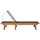 furnicato Sonnenliege 200 x 66 x 0 cm Braun