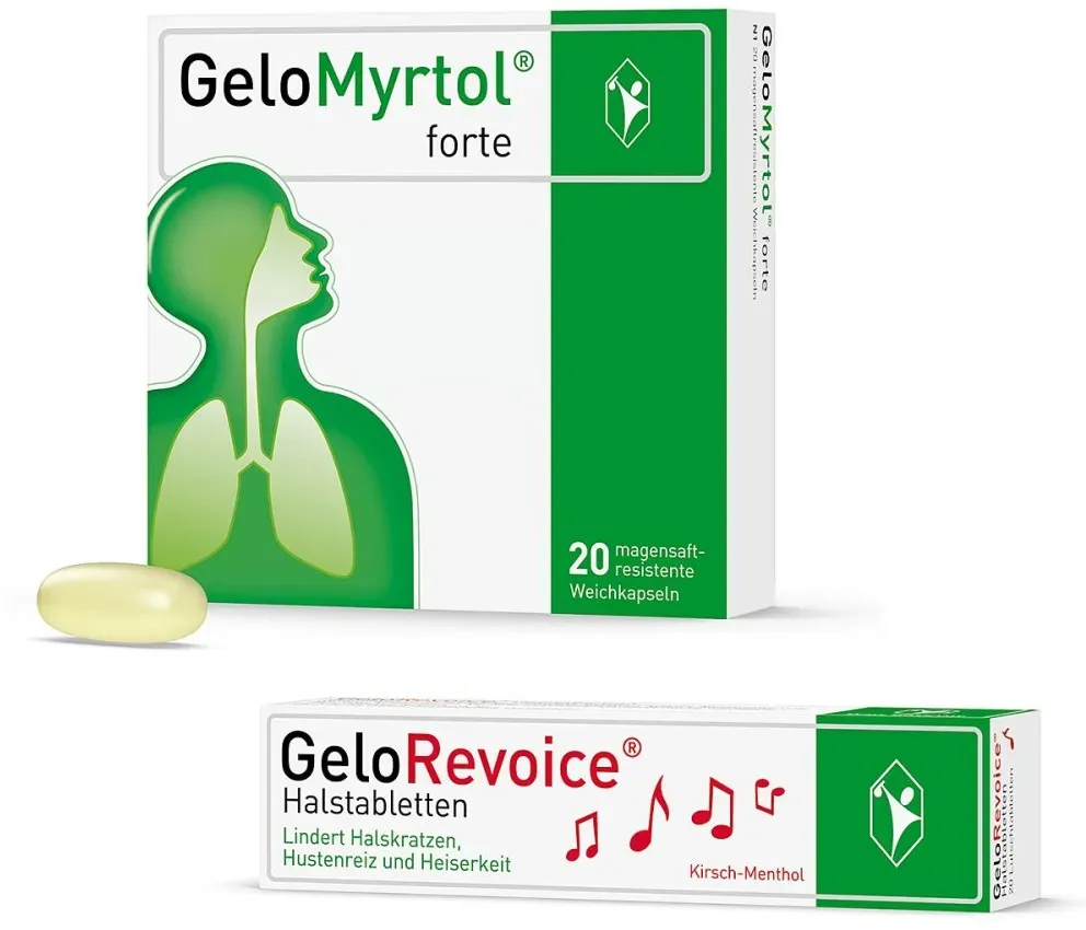 Gelomyrtol Forte + Gelorevoice Kirsch-Menthol