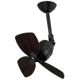 FARO Vedra Deckenventilator schwarz/walnuss