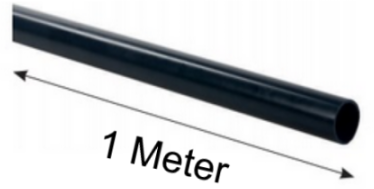 PVC Druckrohr zum Kleben, PVC-Klebe Rohr - Länge 1 Meter (PVC Druckrohr, Rohr-Länge 1 Meter: PVC Druckrohr, 160 x 6,2, PN 10)