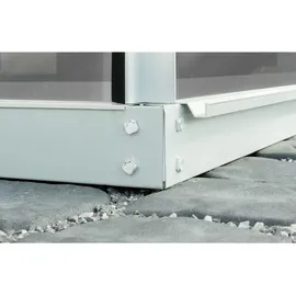 Vitavia Stahlfundament "1300" für Gewächshäuser "Ida" und 'styx', aluminium eloxiert, 1300 / 194 x 69 x 6 cm