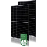 NuaSol - Monokristallines Solarmodul Black Frame 375 W Photovoltaik Solaranlage