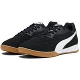 Puma King Top IT Soccer Shoe, Black White gold 44.5