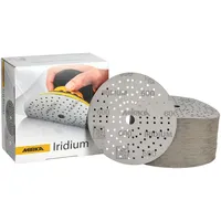 Mirka Schleifpapier Iridium 150 mm Grip 121-Loch Korn 600 100 Stk