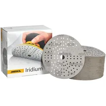 Mirka Schleifpapier Iridium 150 mm Grip 121-Loch Korn 600 100 Stk