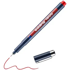 edding 1800 profipen Fineliner rot 0,25 mm, 1 St.
