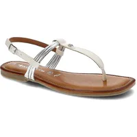 Weiße Sandalen Tamaris Bequeme Damen Zehentrenner, 38