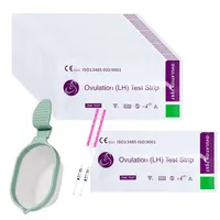 30 Ovulationstest Streifen mit Urinbecher Hochempfindliche Ovulationstests Kinderwunsch Fruchtbarkeitstest für Frauen 3MM LH Tests