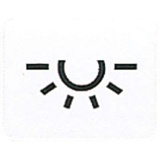 Jung AP 600 Kalotte mit Symbol Licht lichtdurchlässig, alpinweiß (33 L WW)