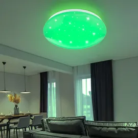 GLOBO RGB LED Deckenleuchte 1 rund weiß