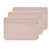 Zeller 22004 Vesperbrettchen, 3-er Set, Buche, ca. 22 x 14 x 1 cm, braun, 3 Stück