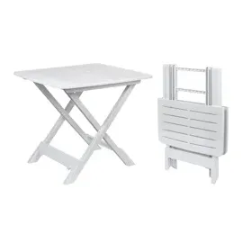 PROGARDEN Klapptisch 45 x 43 x 50 cm weiß