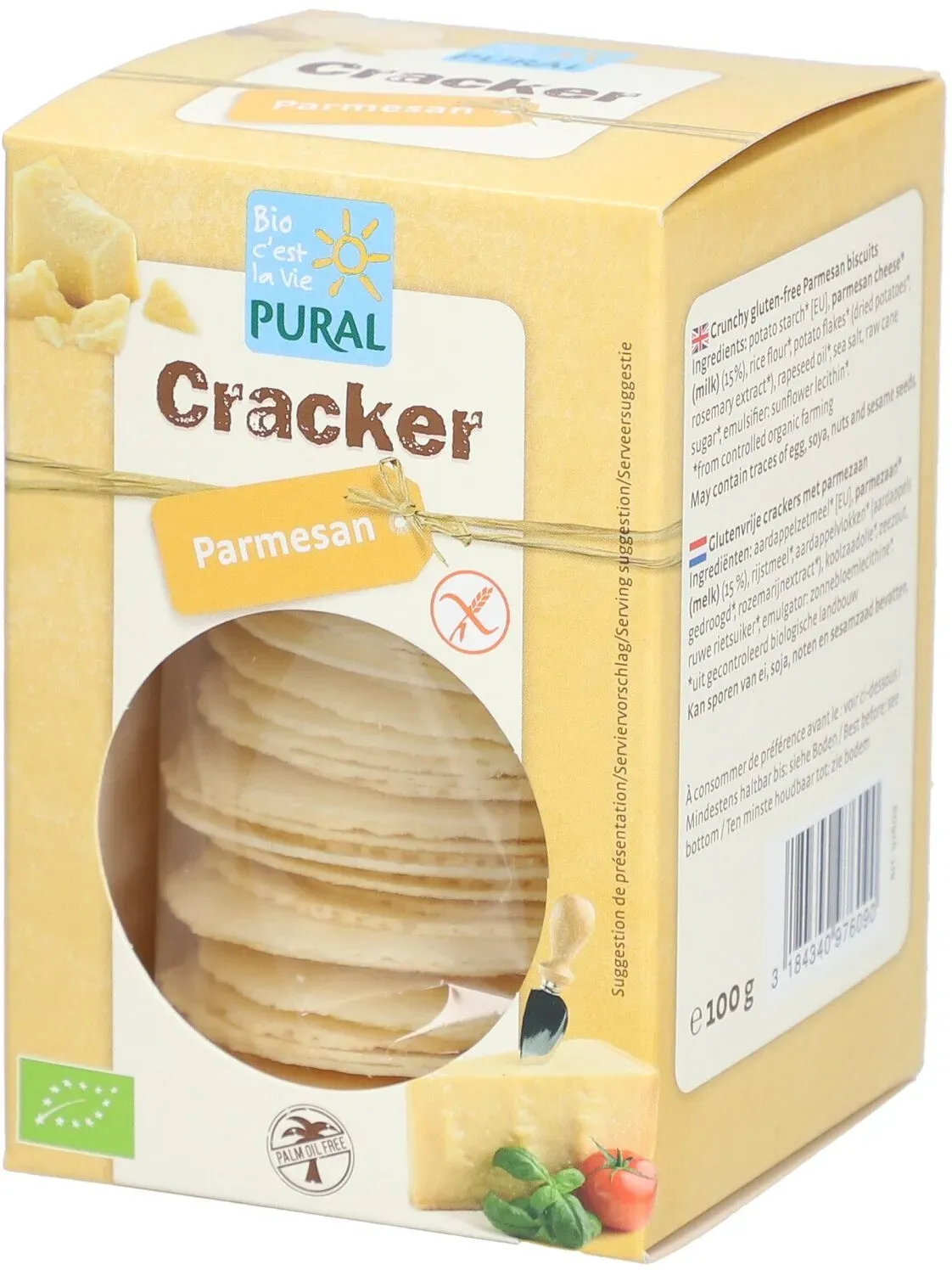 Pural Parmesan Cracker glutenfrei 100 g