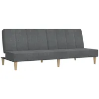 VidaXL Schlafsofa 2-Sitzer Hellgrau Stoff