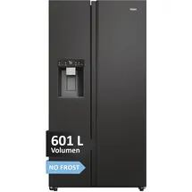 Haier HSW79F18DIPT SBS Serie 7 Side-by-Side (601 l, 1775 mm hoch, Schwarz)