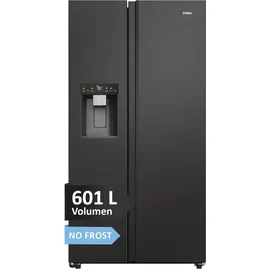 Haier HSW79F18DIPT SBS Serie 7 Side-by-Side (601 l, 1775 mm hoch, Schwarz)