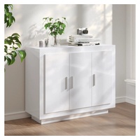 furnicato Sideboard Hochglanz-Weiß 92x35x75 cm Holzwerkstoff weiß